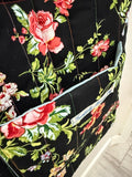Midnight Blooms Quilted Tote - Medium