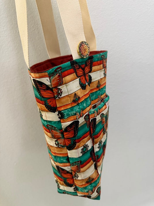 Boho Butterfly Quilted Tote - My First Collection - Medium
