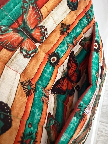 Boho Butterfly Quilted Tote - My First Collection - Medium