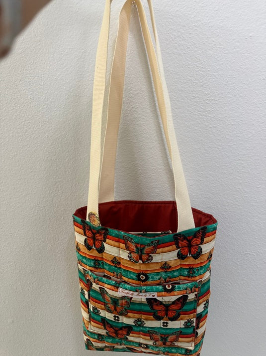 Boho Butterfly Quilted Tote - My First Collection - Medium