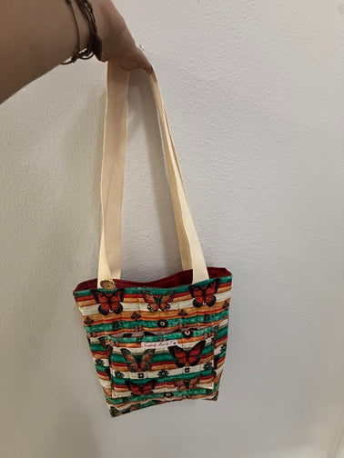 Boho Butterfly Quilted Tote - My First Collection - Medium