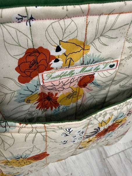 Meadow Flowers Quilted Tote - Medium