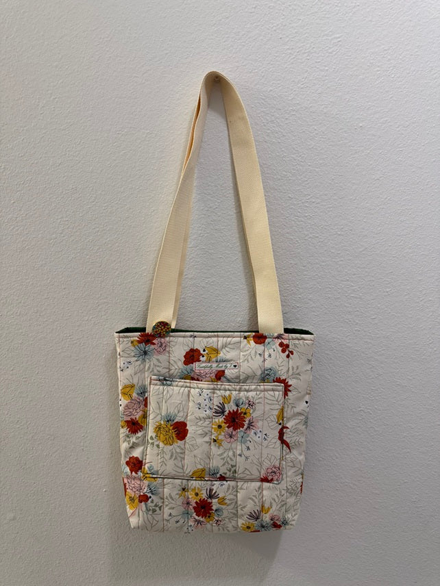 Meadow Flowers Quilted Tote - Medium