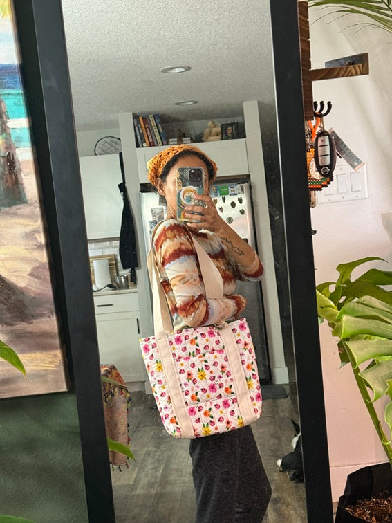 Ladybug Garden Quilted Tote - My First Collection - Medium