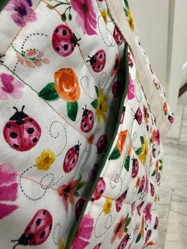 Ladybug Garden Quilted Tote - My First Collection - Medium