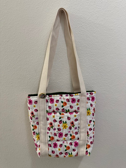 Ladybug Garden Quilted Tote - My First Collection - Medium