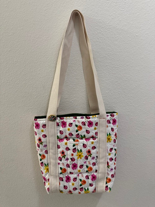 Ladybug Garden Quilted Tote - My First Collection - Medium
