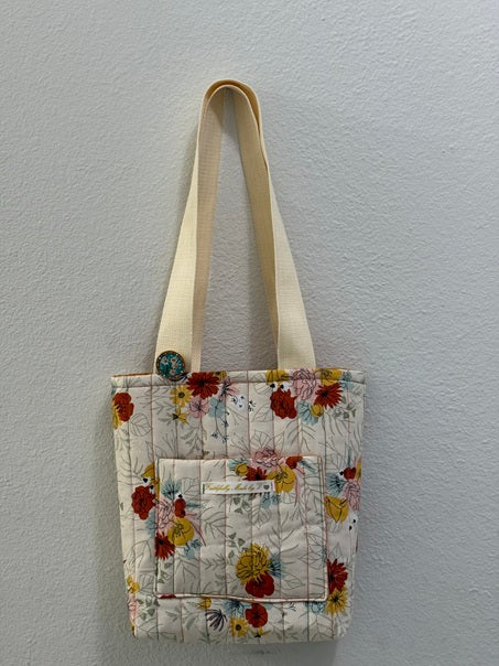 Meadow Flowers Quilted Tote - Small