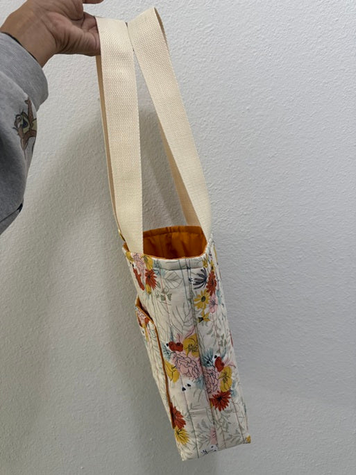 Meadow Flowers Quilted Tote - Small