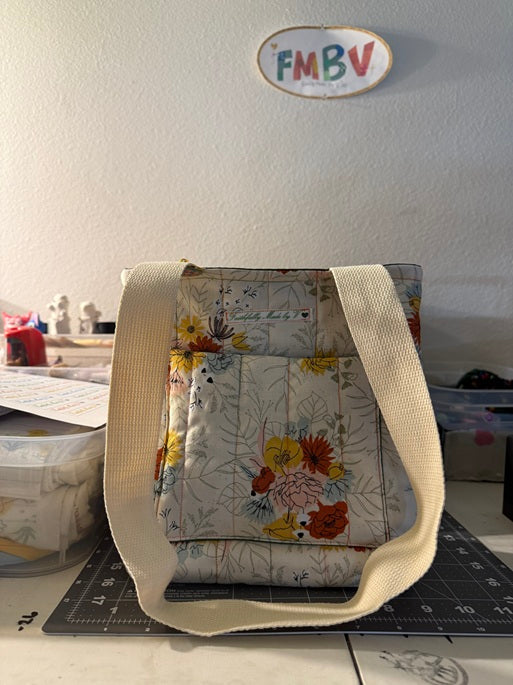 Meadow Flowers Quilted Tote - My First Collection - Small