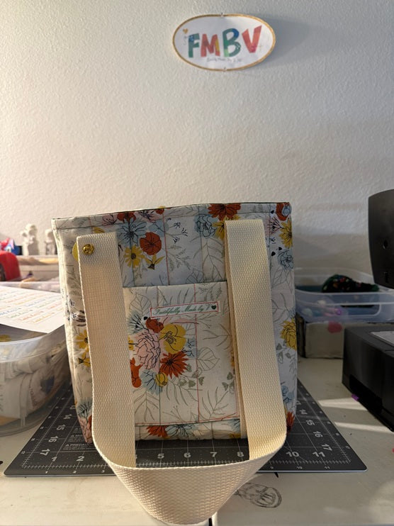 Meadow Flowers Quilted Tote - My First Collection - Small