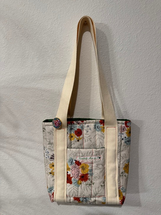 Meadow Flowers Quilted Tote - My First Collection - Small