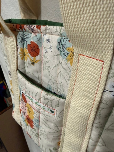 Meadow Flowers Quilted Tote - My First Collection - Small