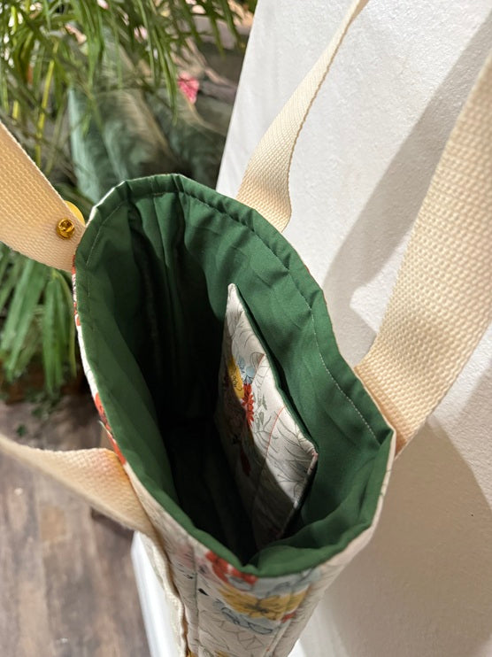 Meadow Flowers Quilted Tote - My First Collection - Small