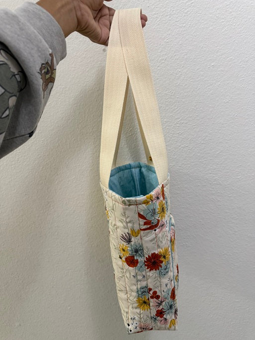 Meadow Flowers Quilted Tote - Small